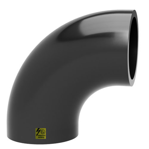 PPs-el Bogen 90&deg;, SDR 33, MOP 1,5 bar, elektrisch leitf&auml;hig